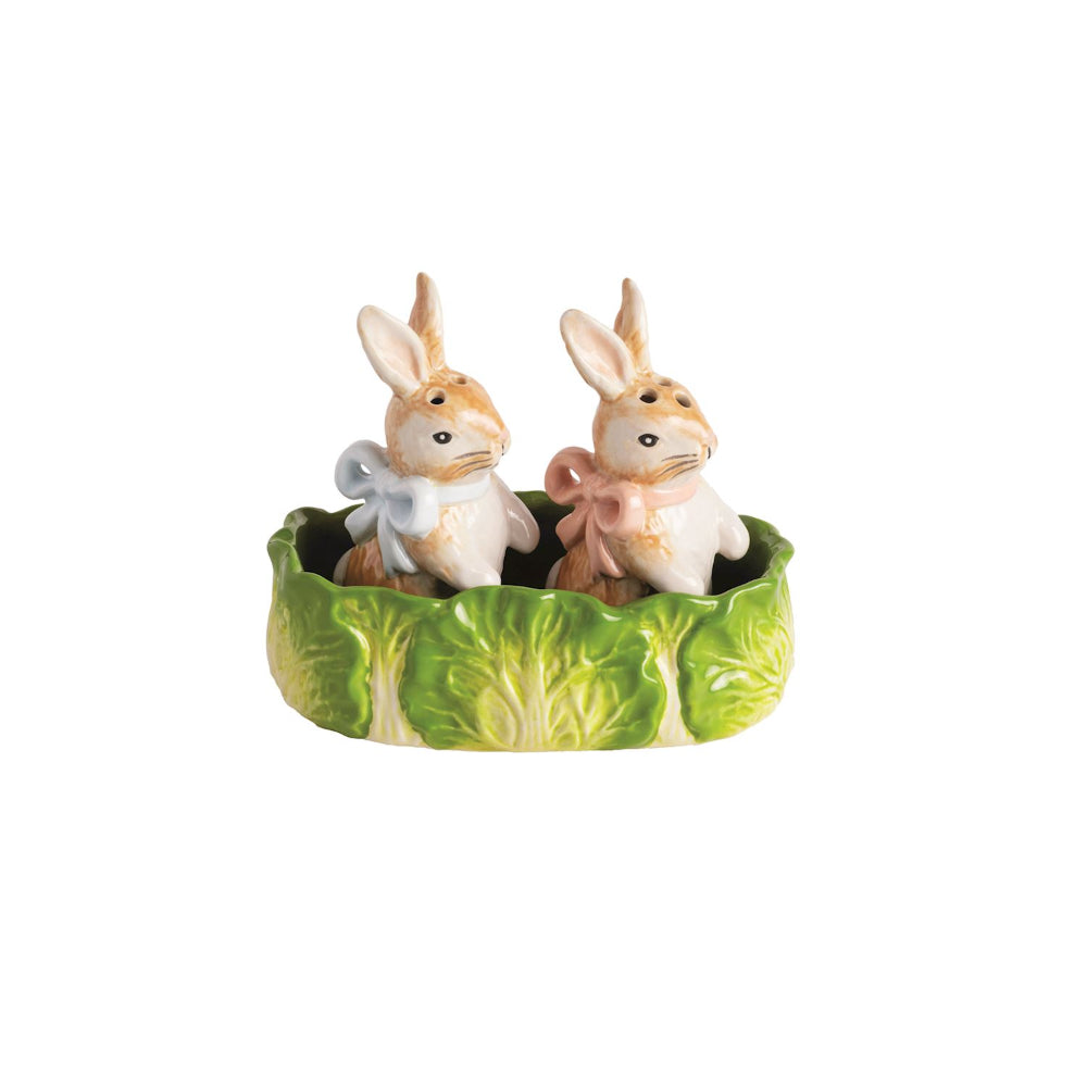 Mud Pie Bunny Salt & Pepper Set