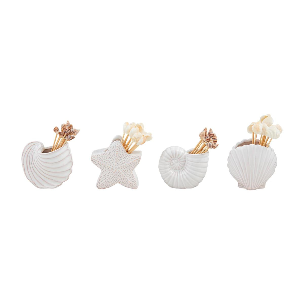 Mud Pie Shell Toothpick Caddy - Thumbnail 2