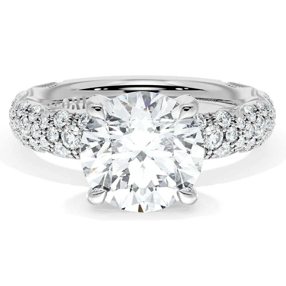 Tacori Founder's Collection 18k Round Diamond Engagement Ring