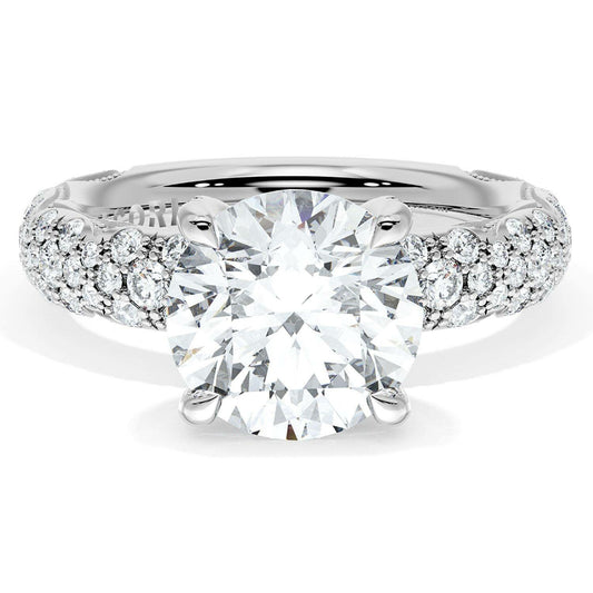 Tacori Founder's Collection 18k Round Diamond Engagement Ring