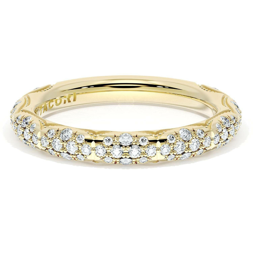 Tacori Founder's Collection 18k French Pavé Diamond Wedding Band