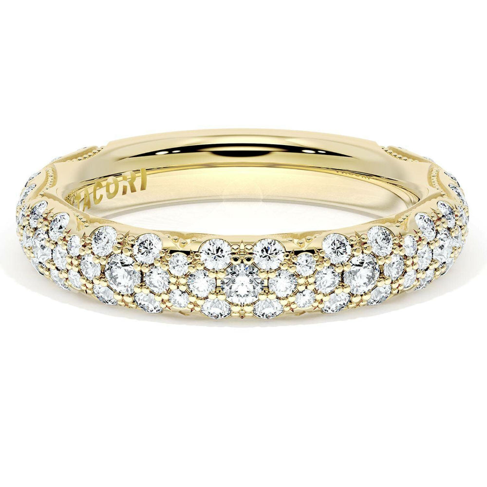 Tacori Founder's Collection 18k French Pavé Diamond Wedding Band
