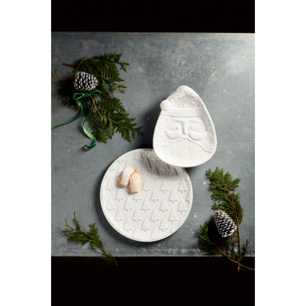 Mud Pie White Christmas Nested Platter Set
