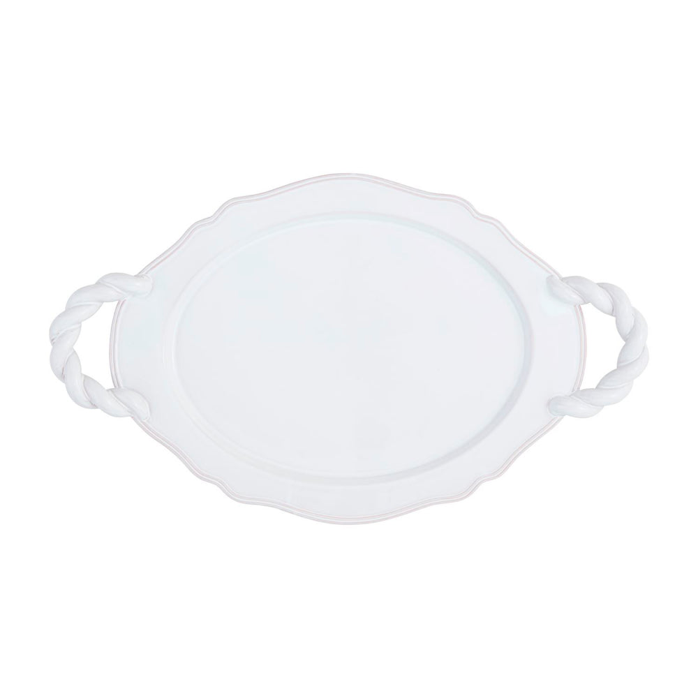 Mud Pie Twisted Handle Platter