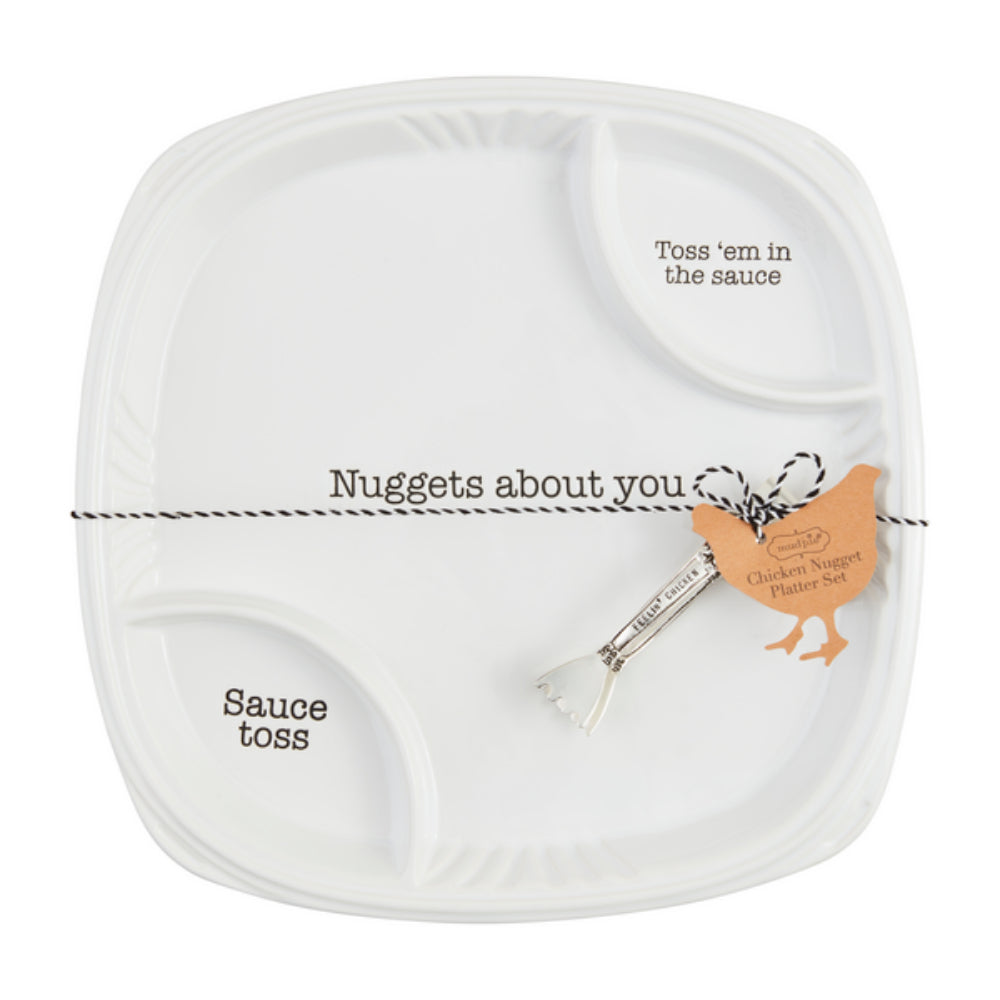 Mud Pie Nuggets About You Platter Set