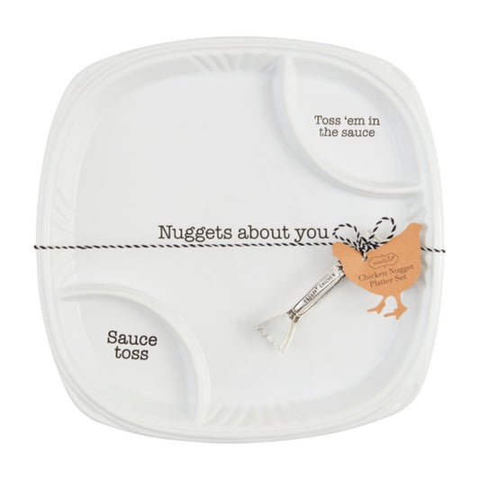 Mud Pie Nuggets About You Platter Set