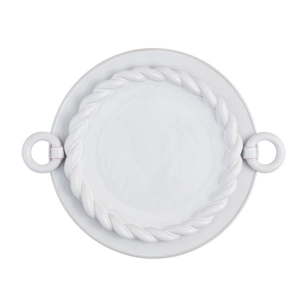 Mud Pie Twisted Round Platter Set