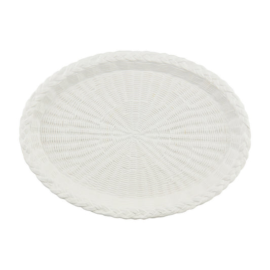 Mud Pie Woven Ceramic Platter