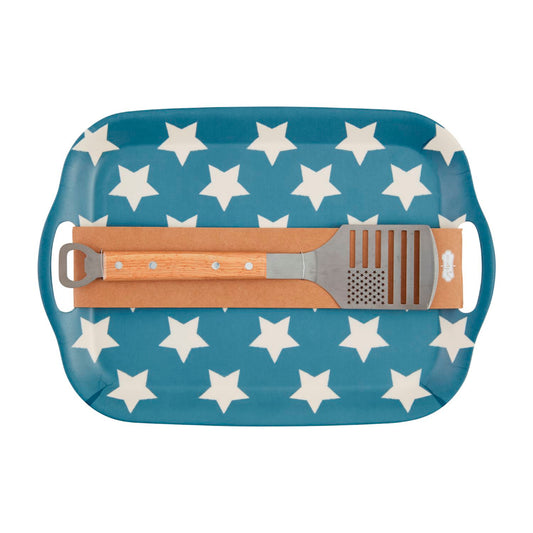 Mud Pie Americana Tray & Spatula Set
