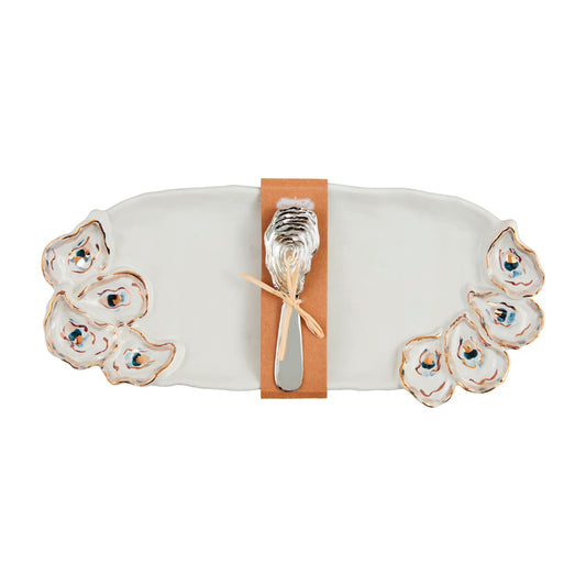 Mud Pie Oyster Tray & Spreader Set