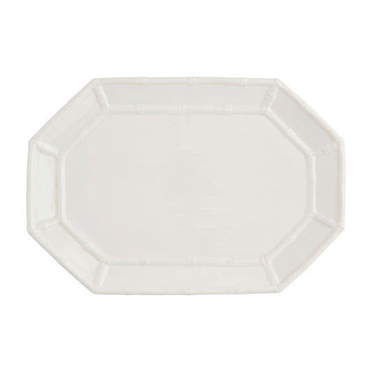 Mud Pie White Bamboo Platter