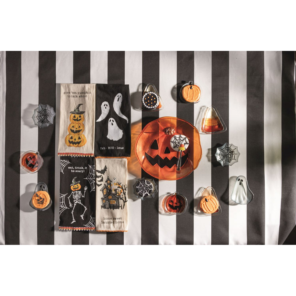 Mud Pie Glass Pumpkin Platter Set