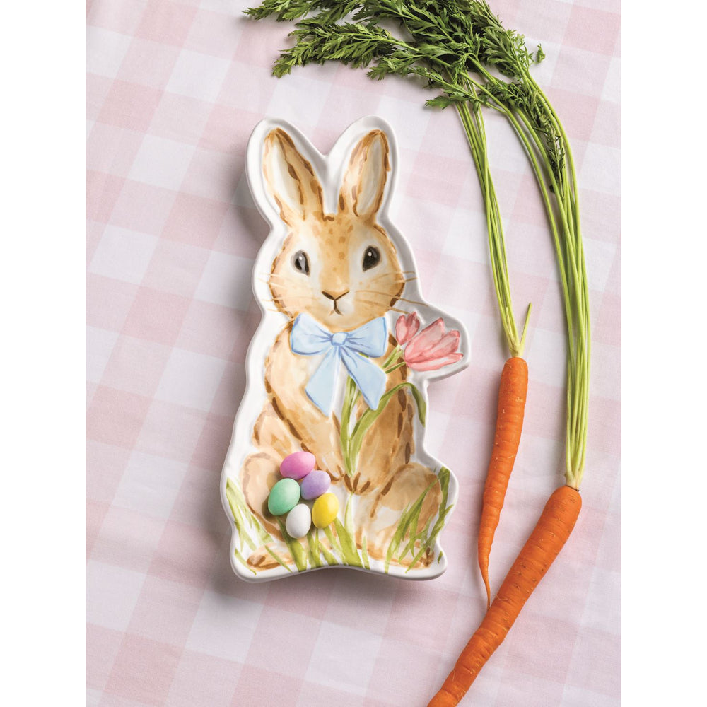 Mud Pie Small Bunny Platter