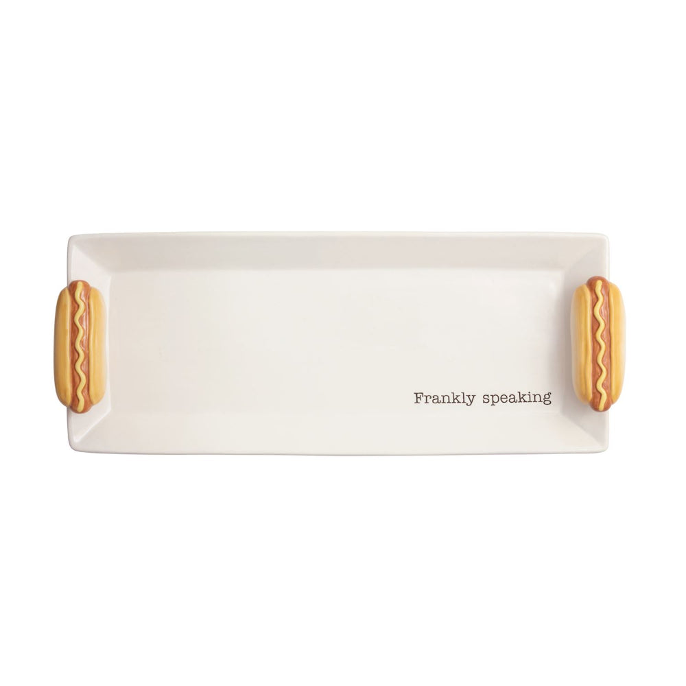 Mud Pie Hot Dog Tray-Frankly Speaking