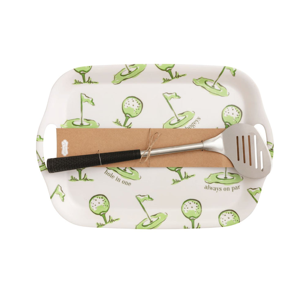 Mud Pie Golf Melamine Tray Set