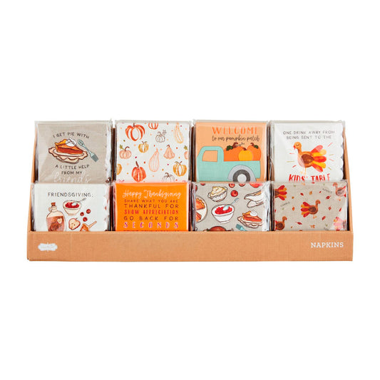 Mud Pie Thanksgiving Cocktail Napkin Set