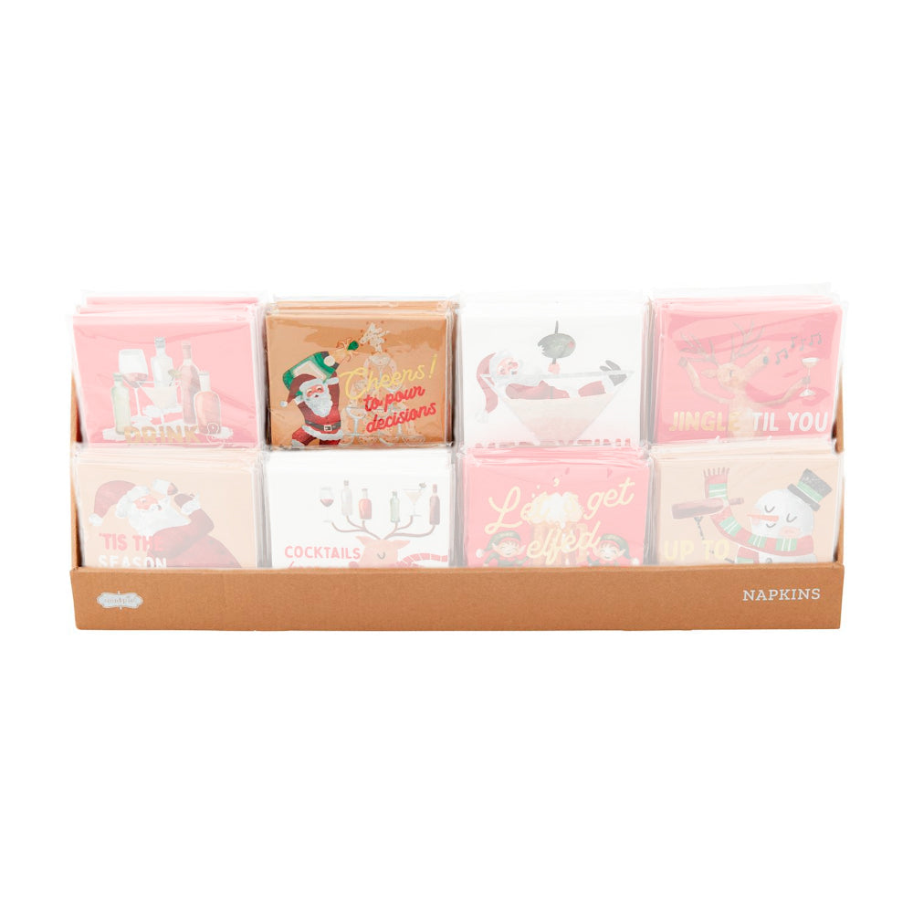 Mud Pie Holiday Bar Napkin Set