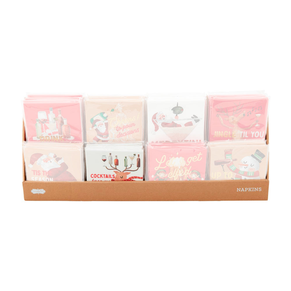 Mud Pie Holiday Bar Napkin Set