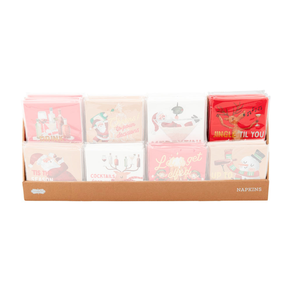 Mud Pie Holiday Bar Napkin Set