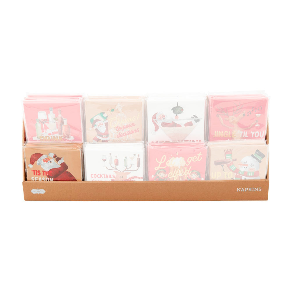 Mud Pie Holiday Bar Napkin Set