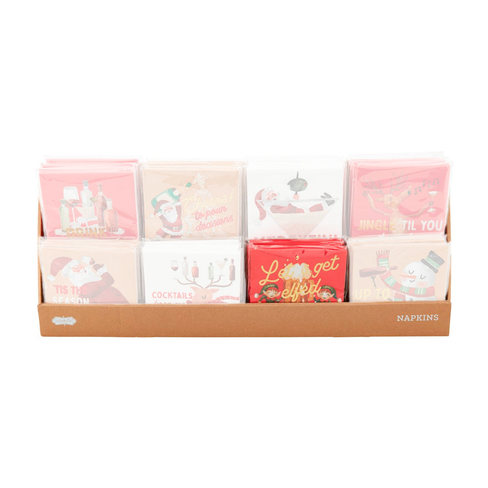 Mud Pie Holiday Bar Napkin Set