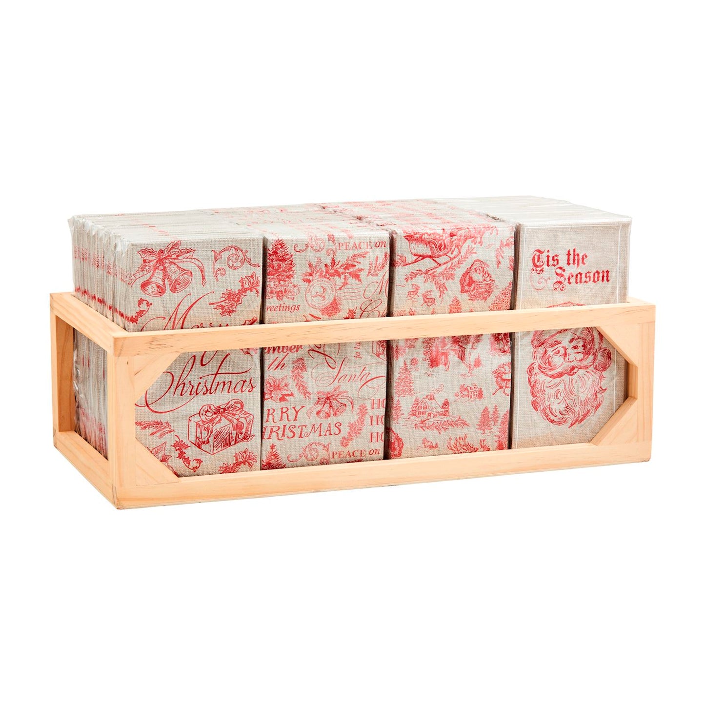 Mud Pie Holiday Toile Guest Towel Set