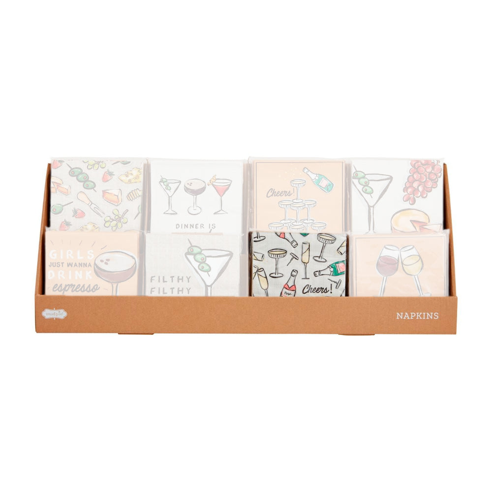 Mud Pie Bar Cocktail Napkins