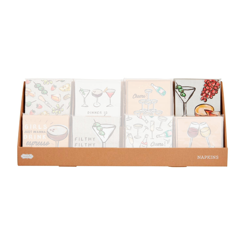 Mud Pie Bar Cocktail Napkins