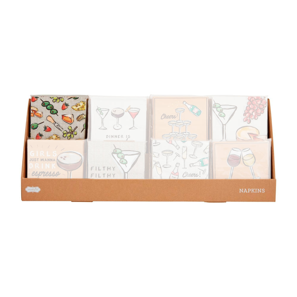Mud Pie Bar Cocktail Napkins