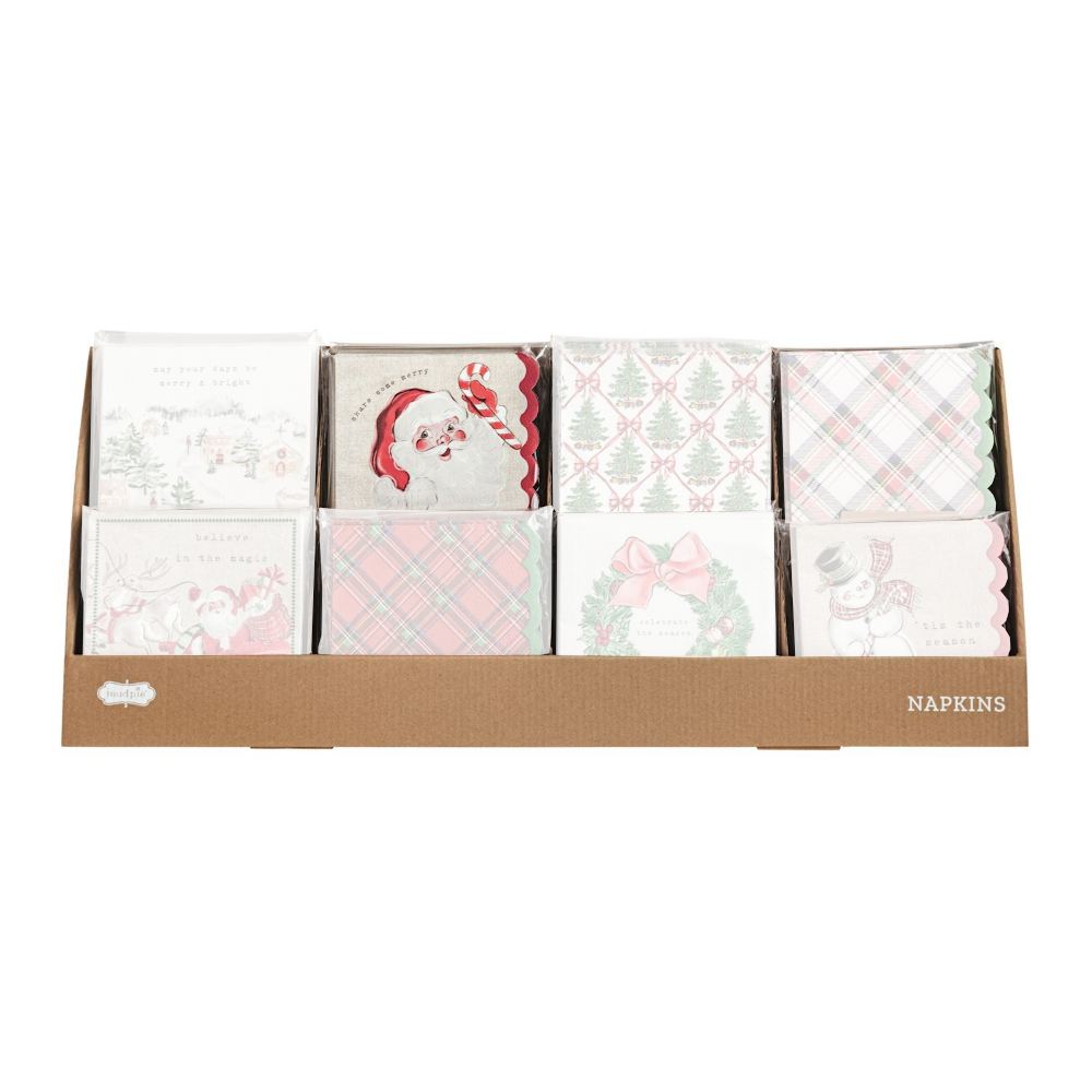 Mud Pie Classic Christmas Napkin Sets