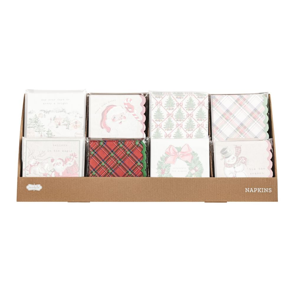 Mud Pie Classic Christmas Napkin Sets