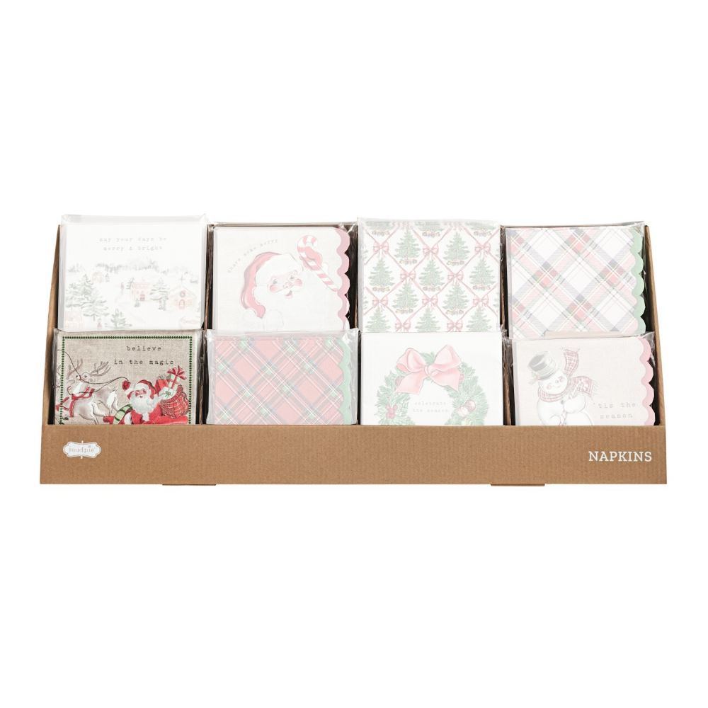 Mud Pie Classic Christmas Napkin Sets