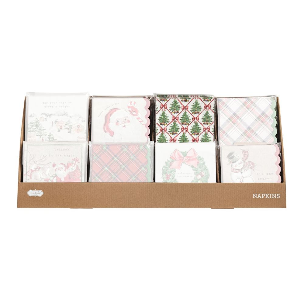 Mud Pie Classic Christmas Napkin Sets