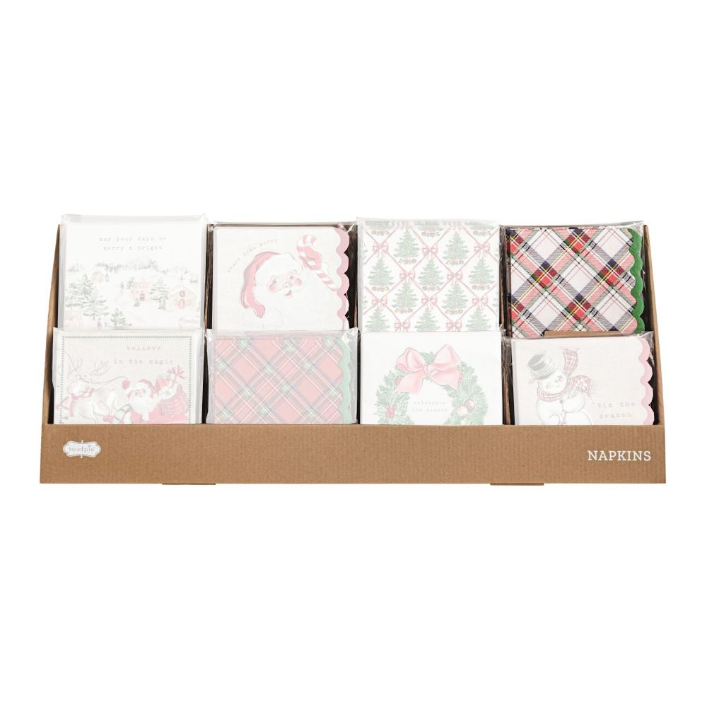 Mud Pie Classic Christmas Napkin Sets