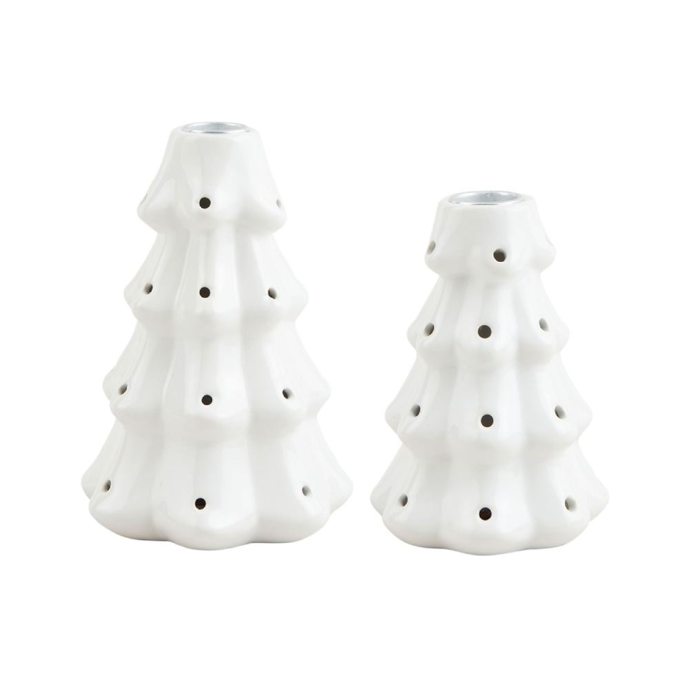 Mud Pie Light-Up Tree Taper Candle Holder