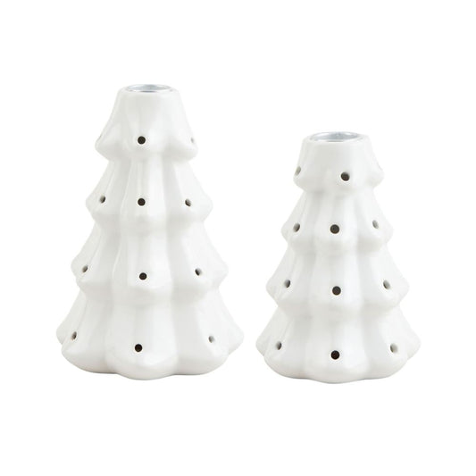 Mud Pie Light-Up Tree Taper Candle Holder