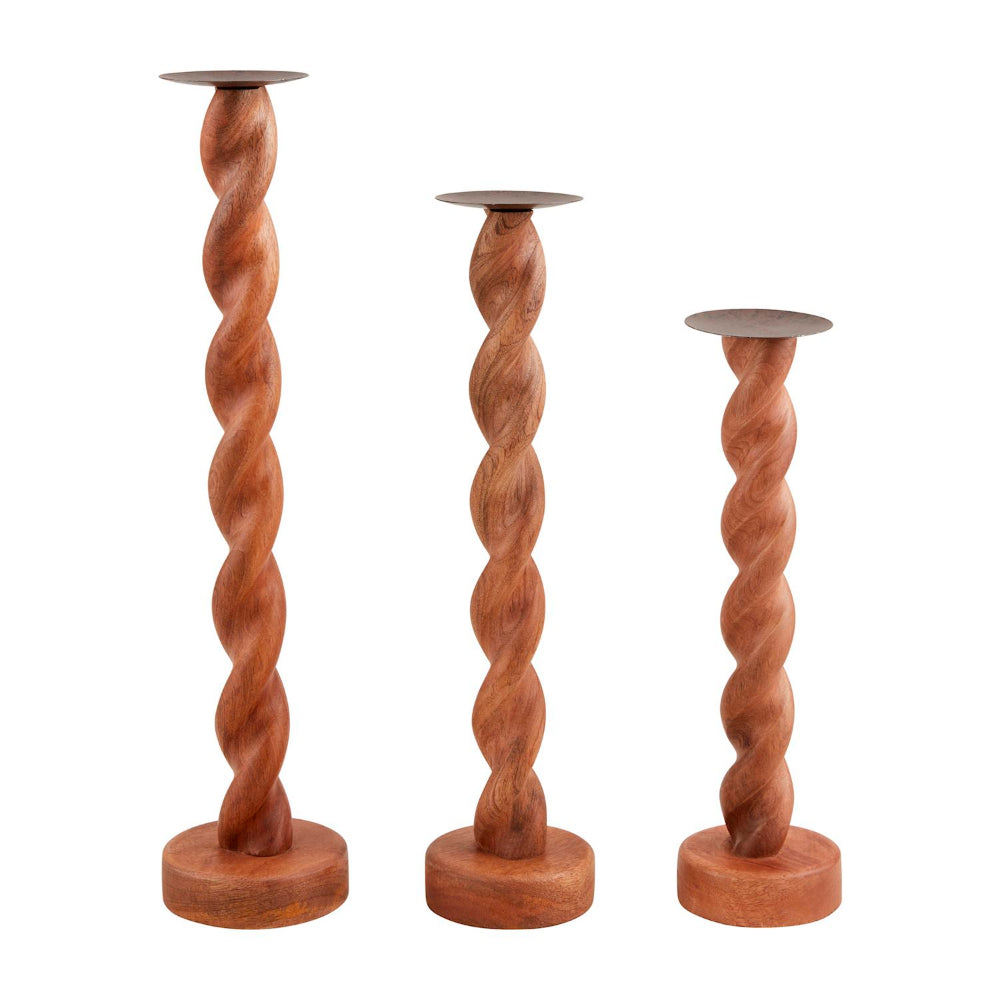 Mud Pie Twisted Candlestick