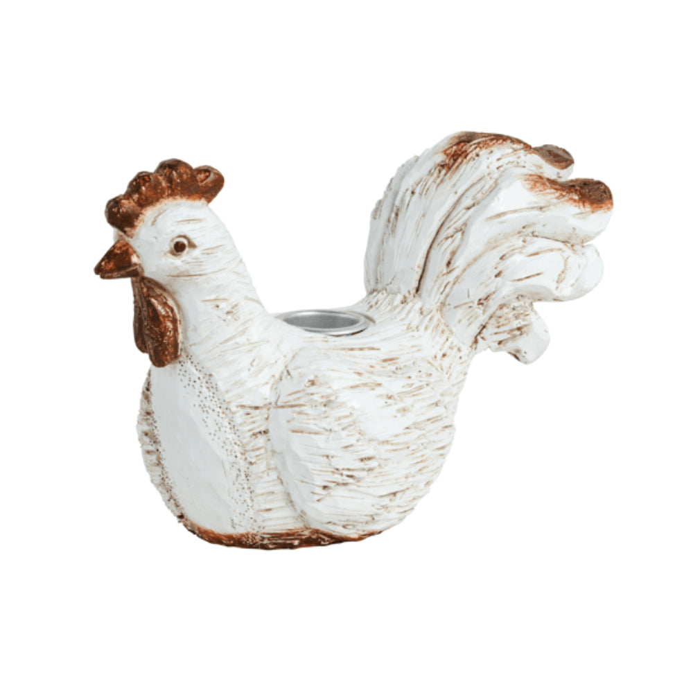 Mud Pie Rooster Taper Candle Holders