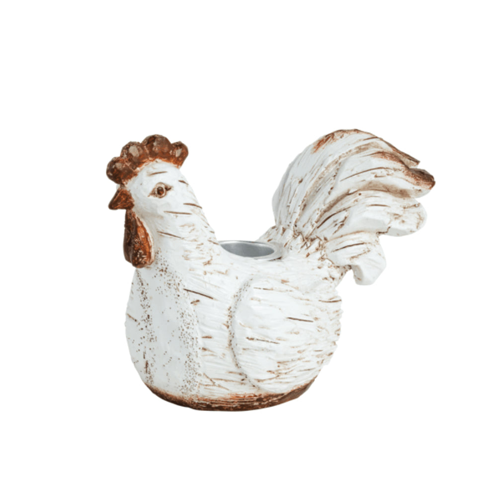Mud Pie Rooster Taper Candle Holders