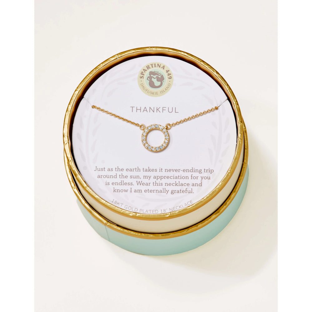 Spartina Sea La Vie Necklace 18" - Thankful/Ring