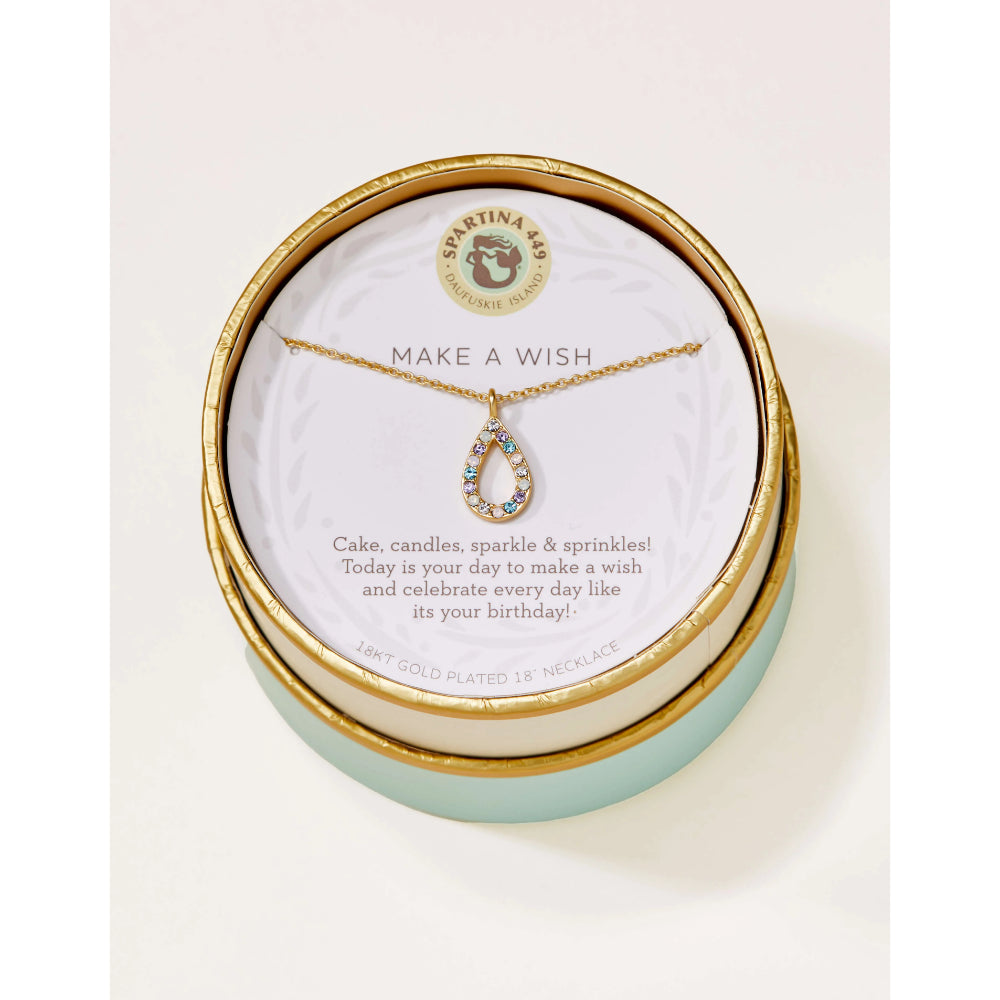 Spartina Sea La Vie 18" Necklace - Make a Wish/Flame