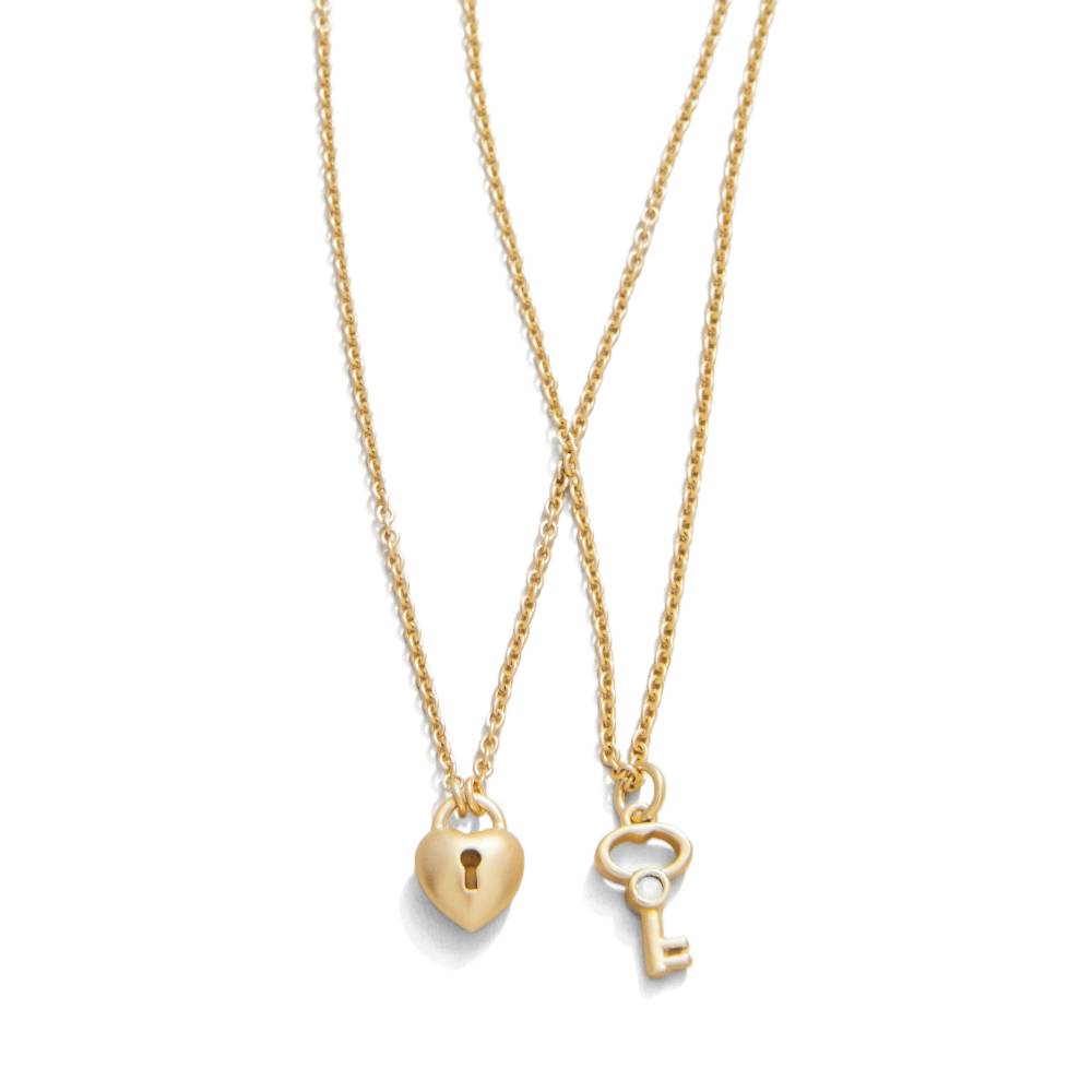 Spartina Sea La Vie 18" Necklace - Best Friends/Heart Key (Set of 2)