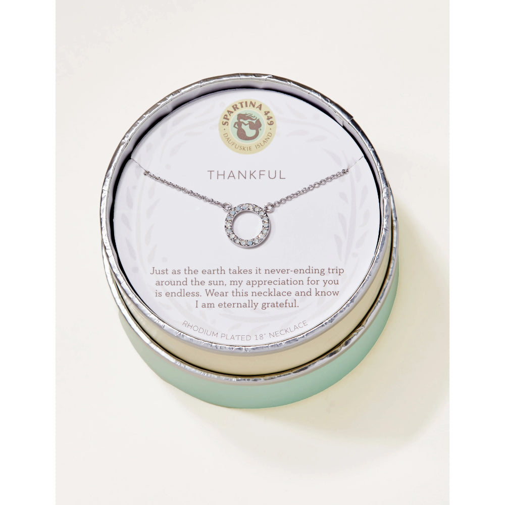 Spartina Sea La Vie Necklace 18" - Thankful/Ring