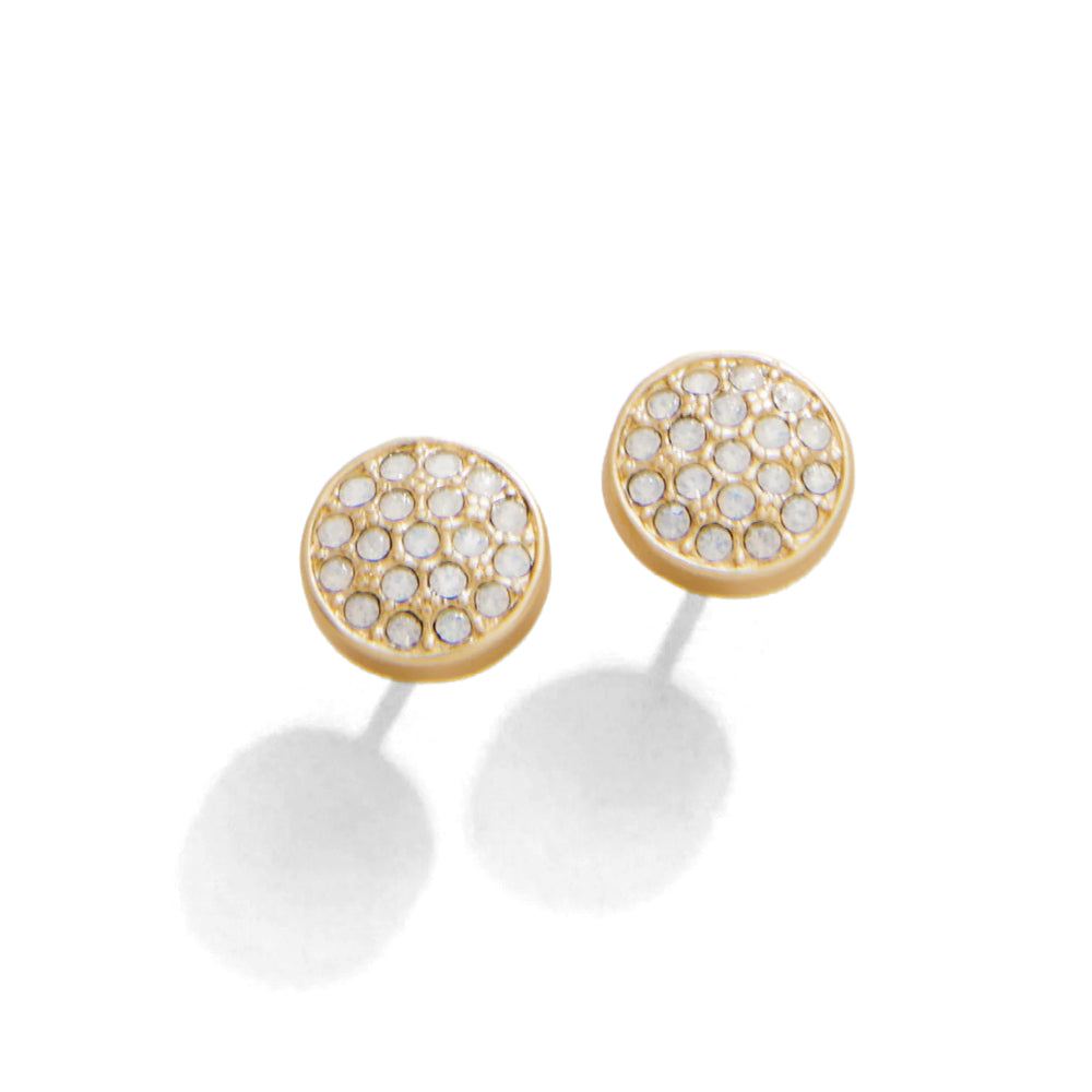 Sea La Vie Stronger/Pavé Disk Stud Earrings