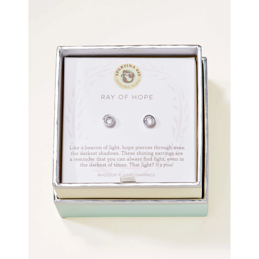 Sea La Vie Ray of Hope/Gem Stud Earrings