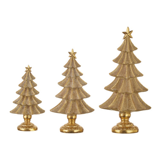 Raz Imports Gold Resin Beaded Tree