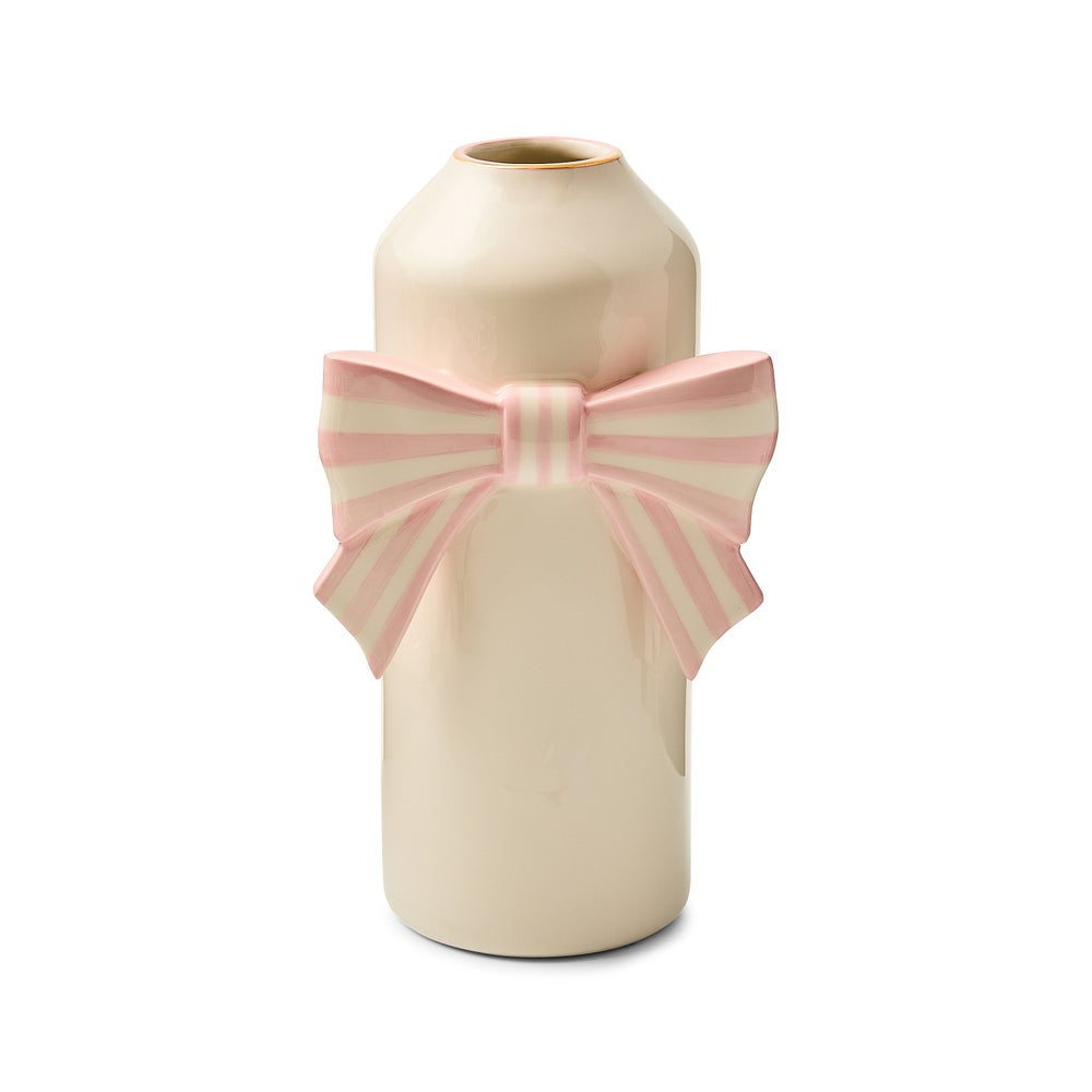 MacKenzie-Childs Rosy Bow Vase