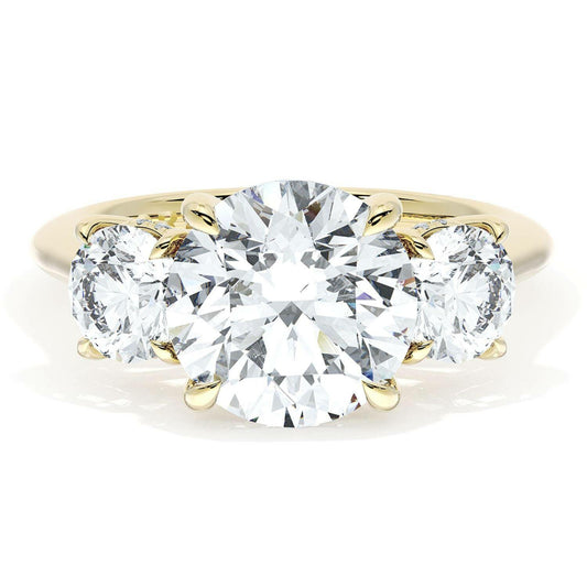 Tacori Founder's Collection 18k Round 3-Stone Engagement Ring