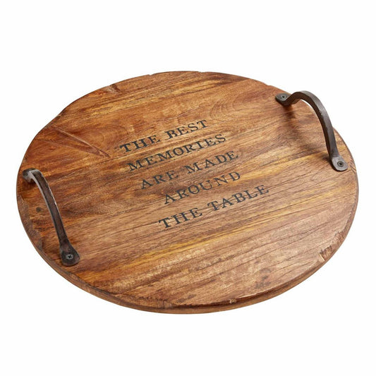 Mud Pie Memories Wooden Lazy Susan