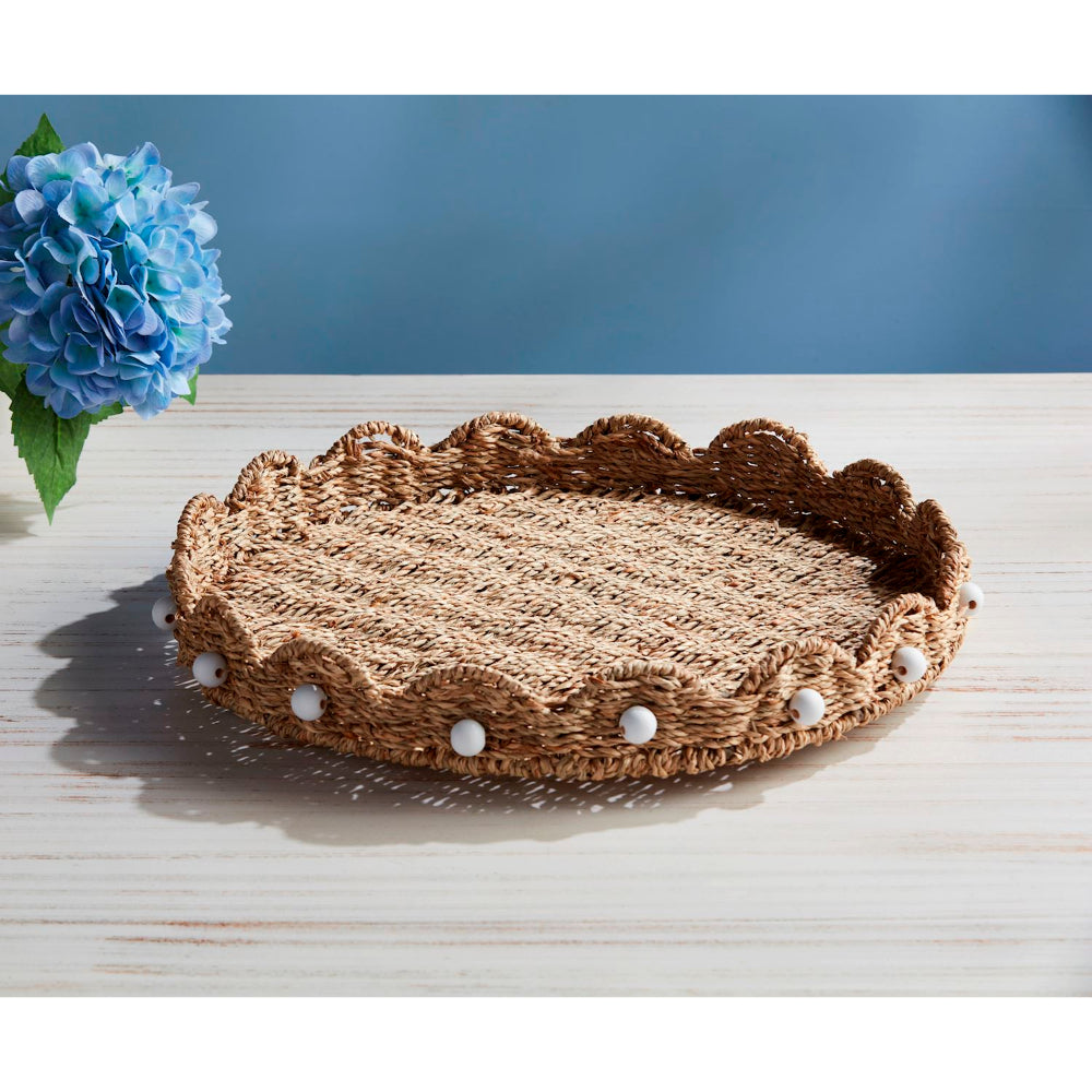 Mud Pie Scalloped Lazy Susan